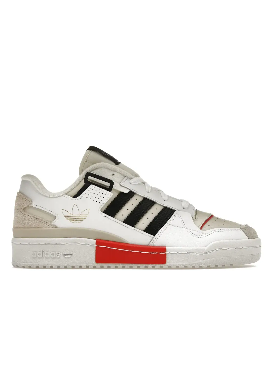 Мужские кроссовки повседневные Adidas Forum Exhibit Low — изображение 1 из 4, белый черный красный