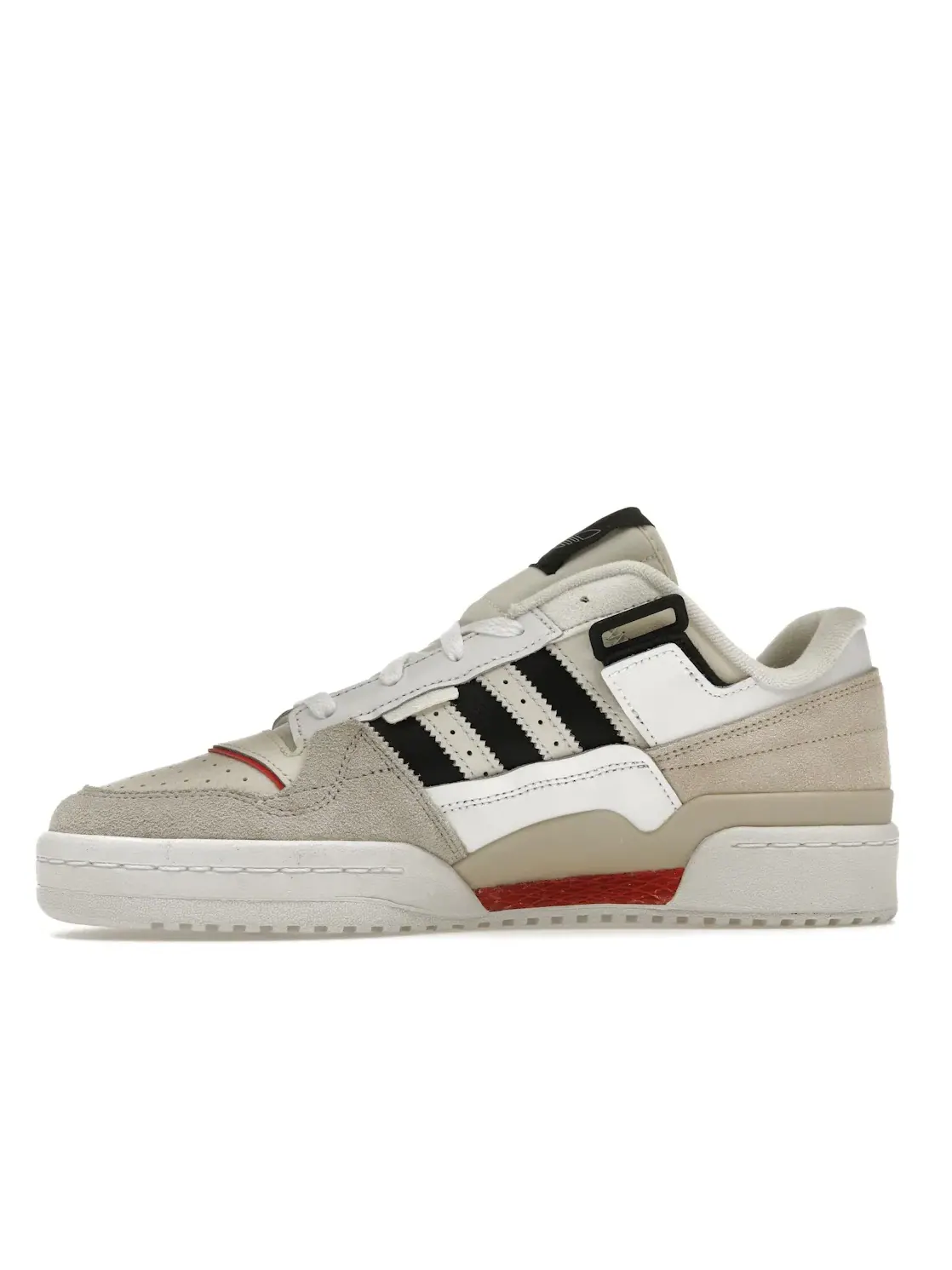 Мужские кроссовки повседневные Adidas Forum Exhibit Low — изображение 3 из 4, белый черный красный