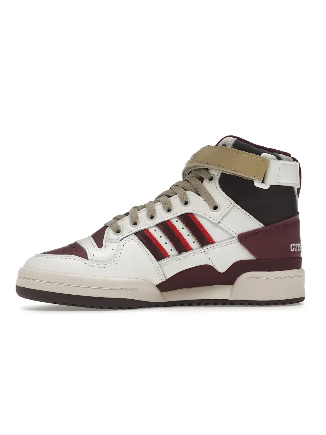 Мужские кроссовки Lifestyle Adidas Forum Hi — изображение 3 из 4, белый/красный/бежевый