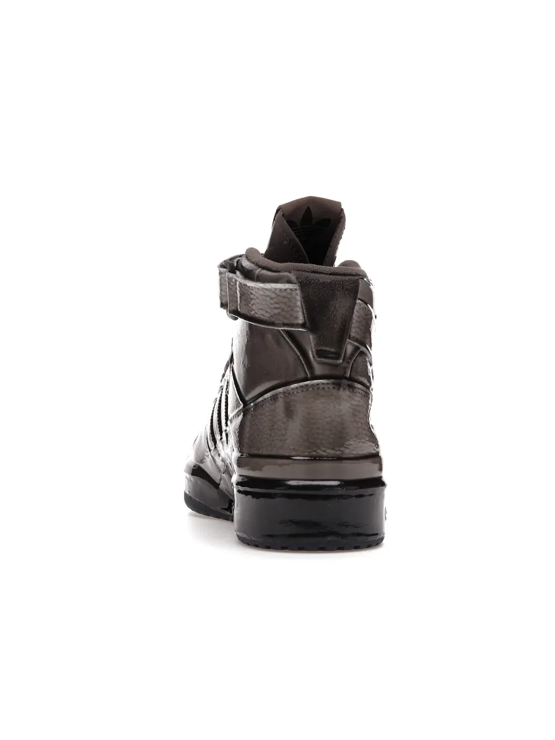 Мужские кроссовки с глянцевым покрытием Adidas Forum Hi Jeremy Scott — изображение 4 из 4, черный/черный
