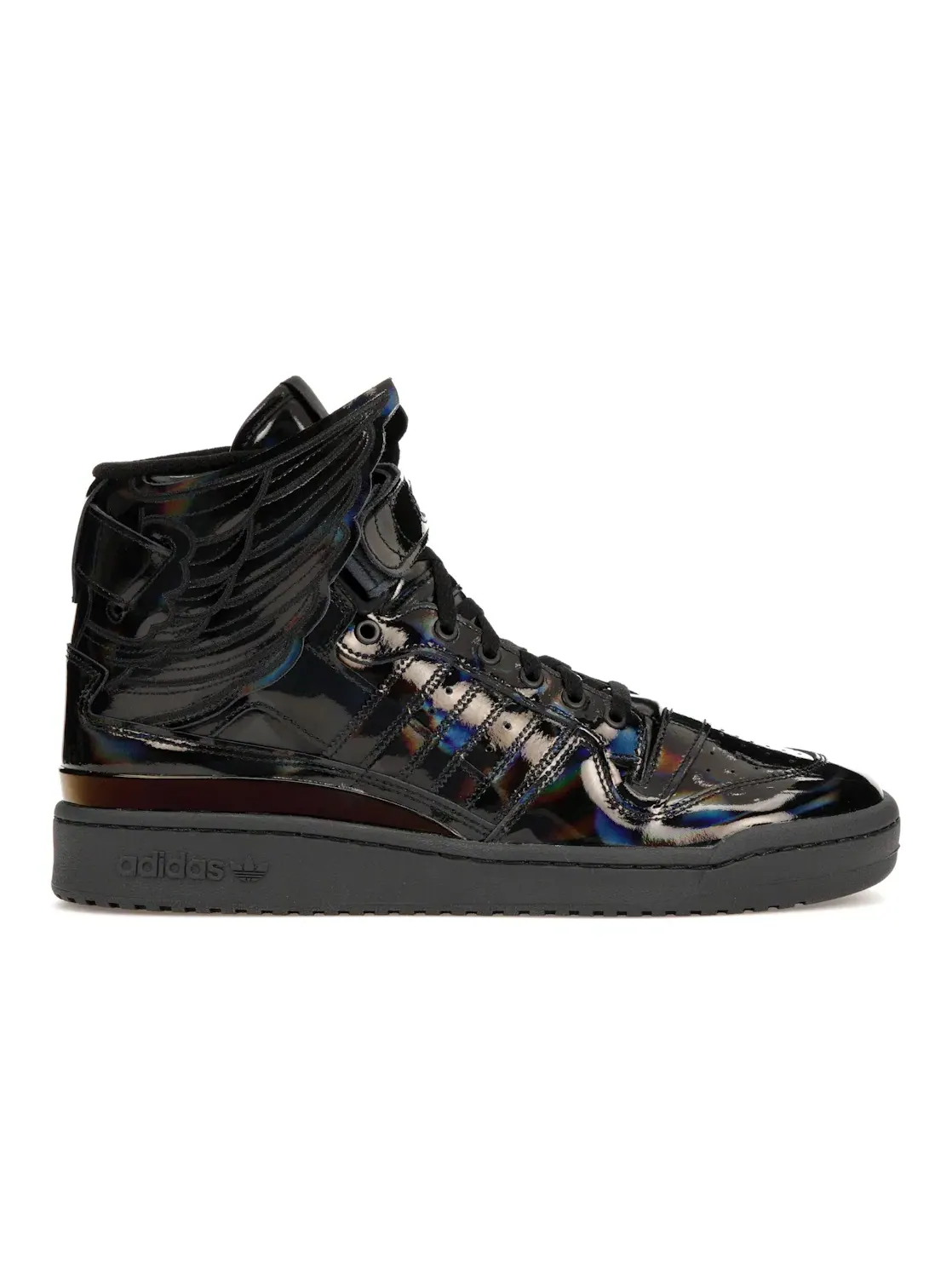 Мужские кроссовки lifestyle с крыльями Adidas Forum Hi Wings 4.0 — изображение 1 из 4, черный/черный/белый