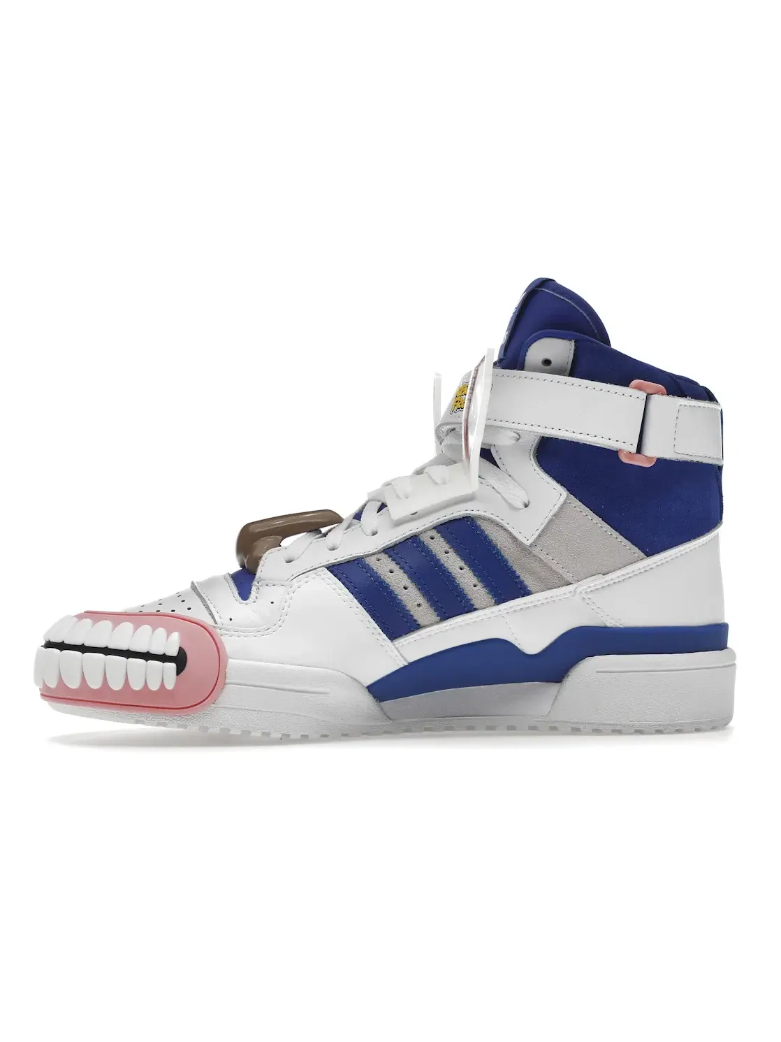 Мужские кроссовки Lifestyle с дизайном Kerwin Frost Humanarchives Adidas Forum High — изображение 3 из 4, белый/синий/серый