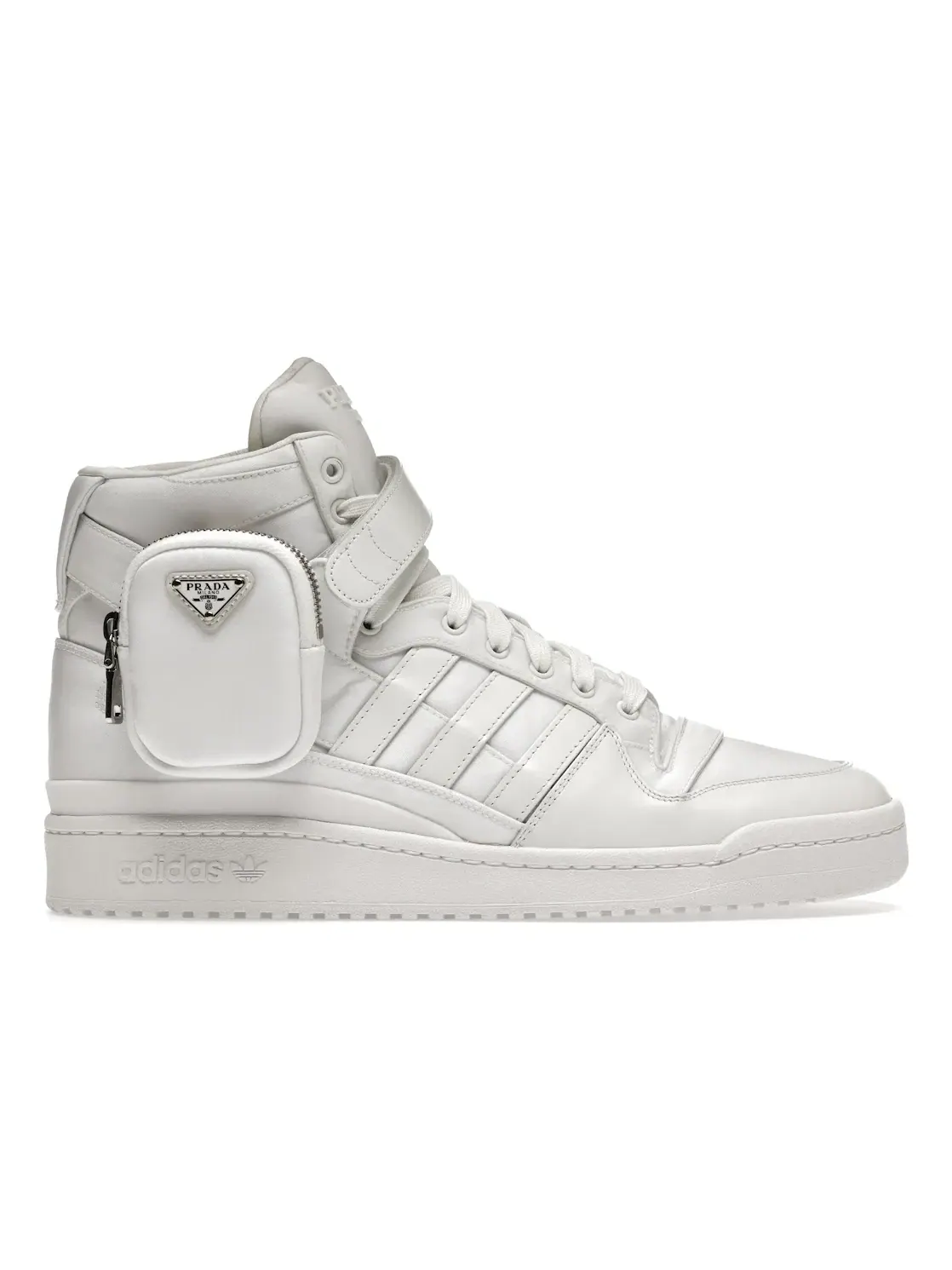 Мужские кроссовки Lifestyle Adidas Forum High — изображение 1 из 4, белый белый