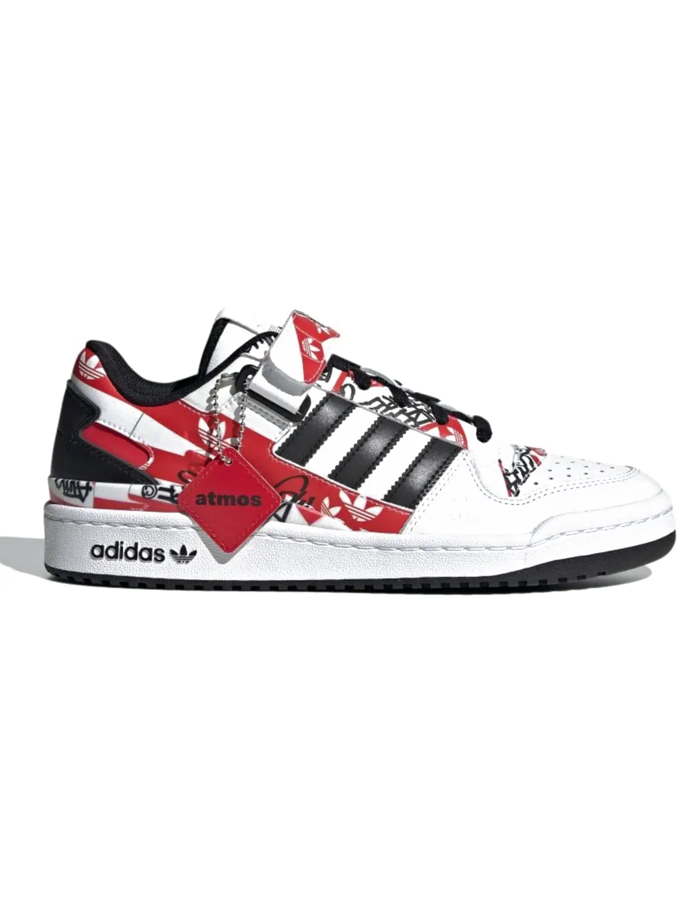 Мужские кроссовки lifestyle Adidas Forum Low atmos Graffiti — изображение 1 из 1, белый/черный/красный