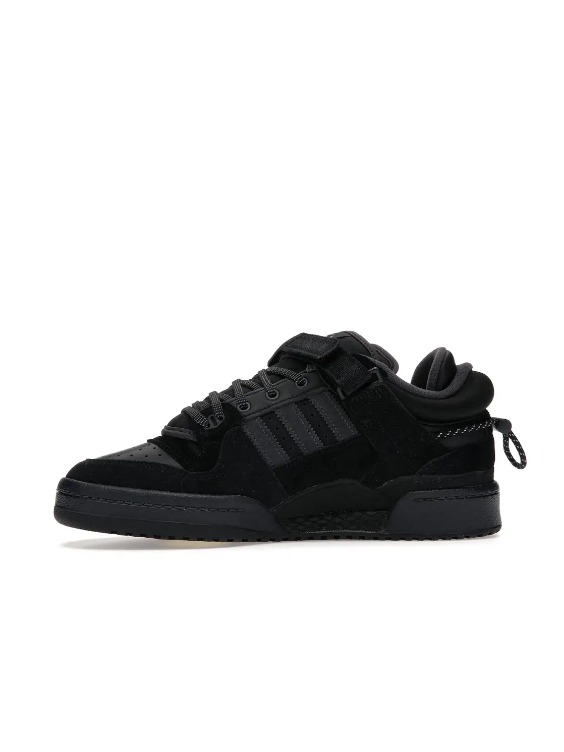 Мужские кроссовки с двойным язычком Adidas Forum Low — изображение 3 из 4, черный