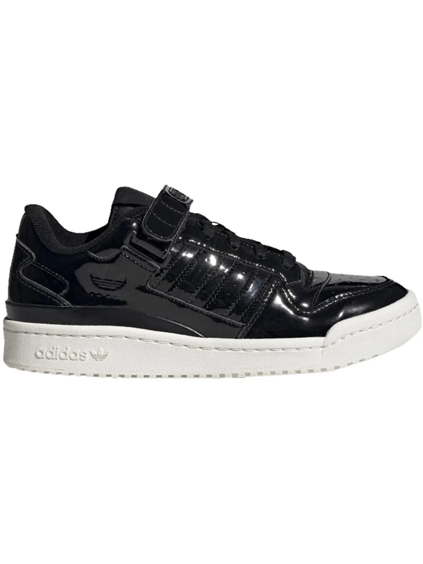 Женские кроссовки Lifestyle Adidas Forum Low — изображение 1 из 1, черный/черный/белый