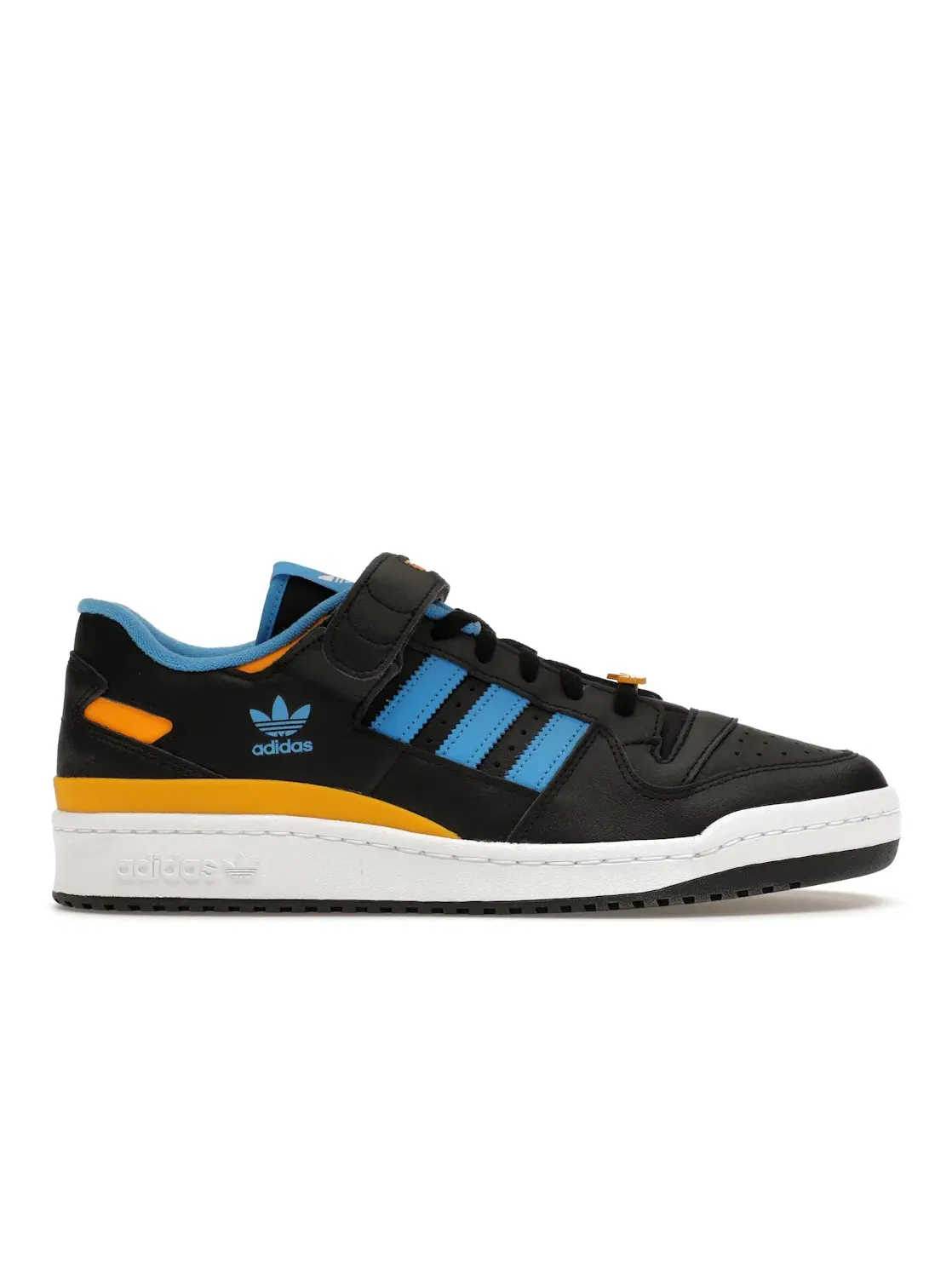 Мужские кроссовки Lifestyle Adidas Forum Low — изображение 1 из 4, черный/синий/золотистый