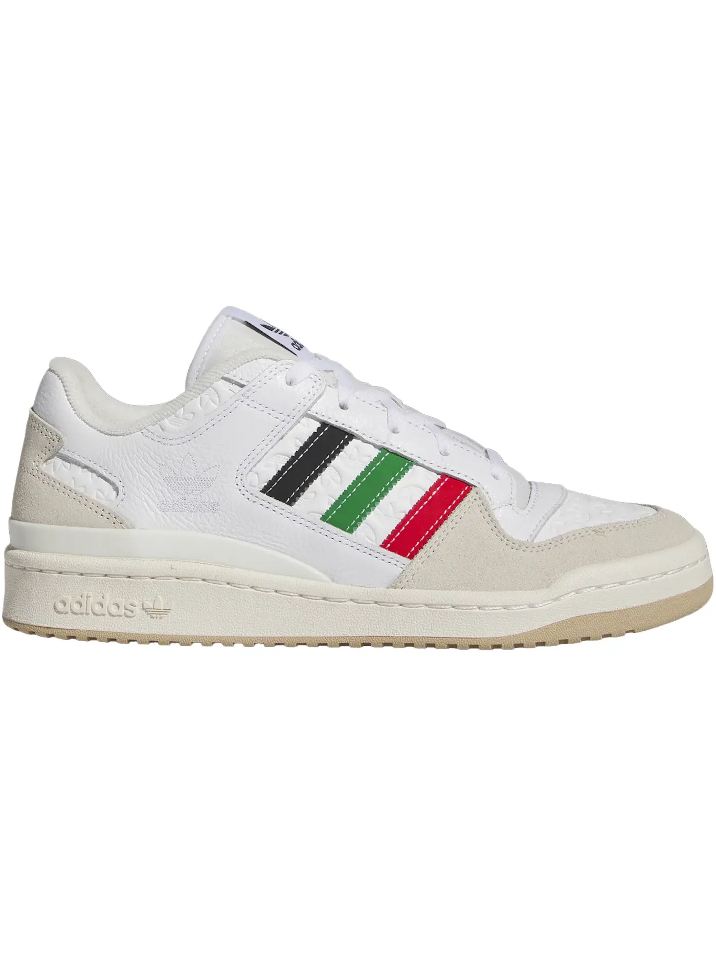 Мужские кроссовки Lifestyle с принтом Adidas Forum Low CL Adidas — изображение 1 из 1, белый/красный/зеленый