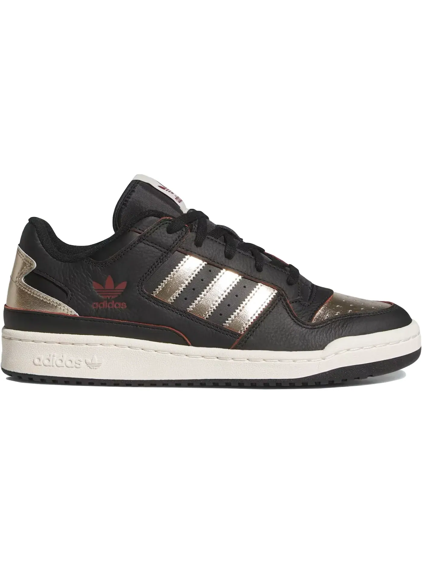 Мужские кроссовки Lifestyle Adidas Forum Low CL — изображение 1 из 1, черный/металлик/белый