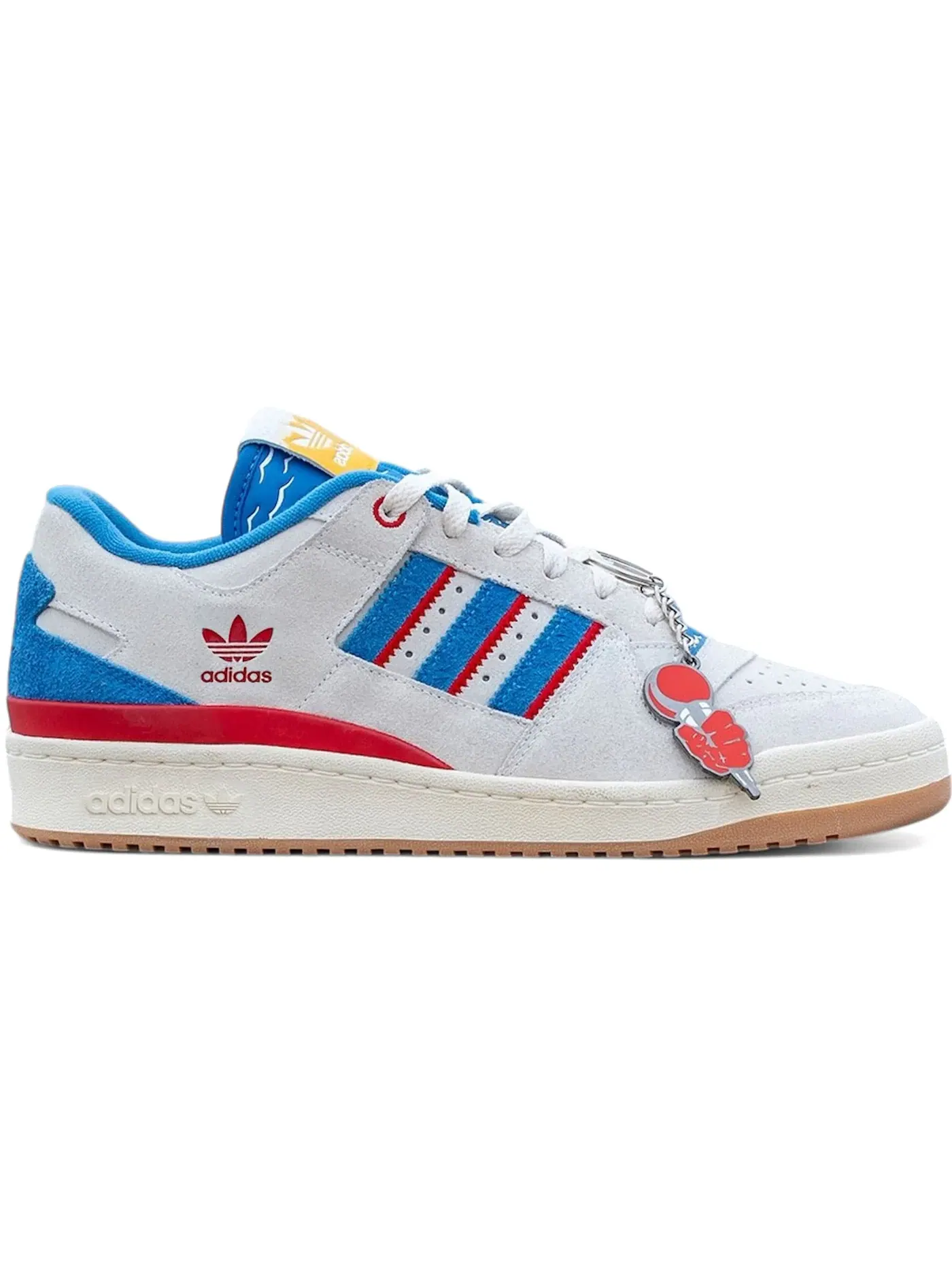 Мужские кроссовки lifestyle Adidas Forum Low CL — изображение 1 из 1, белый/синий