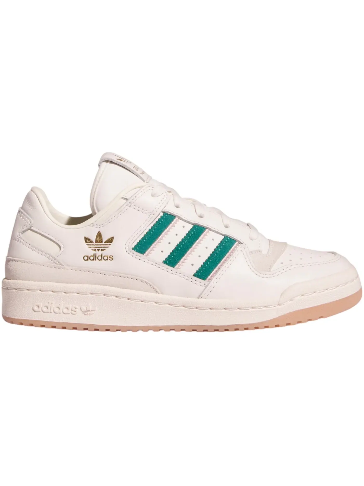 Женские кроссовки для повседневной носки Adidas Forum Low CL — изображение 1 из 1, белый/зеленый/розовый