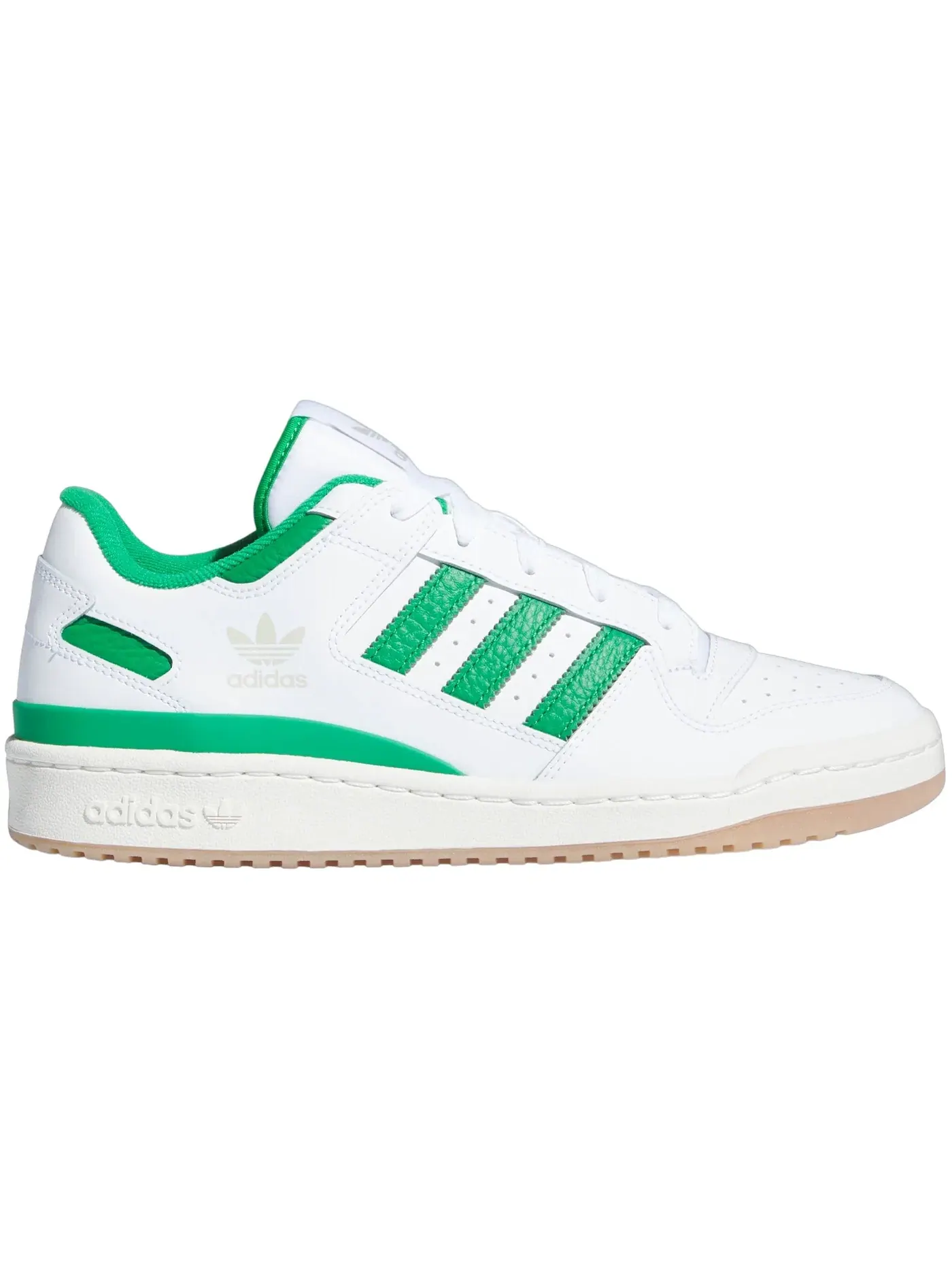 Мужские кроссовки с низким верхом Adidas Forum Low CL — изображение 1 из 1, белый/зеленый/белый