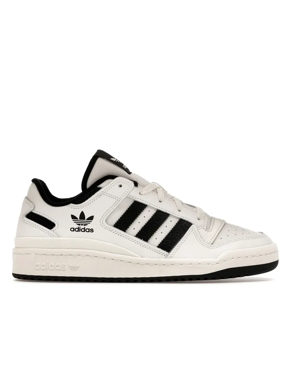 Мужские кроссовки с контрастными вставками Adidas Forum Low CL — изображение 1 из 4, белый/черный/белый