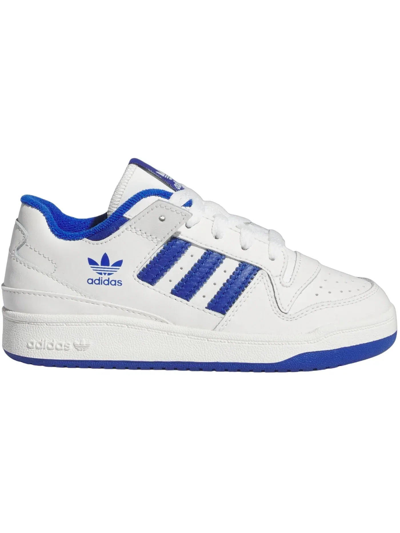 Детские кроссовки с низким верхом Adidas Forum Low CL Core White/Royal Blue/Core White — изображение 1 из 1