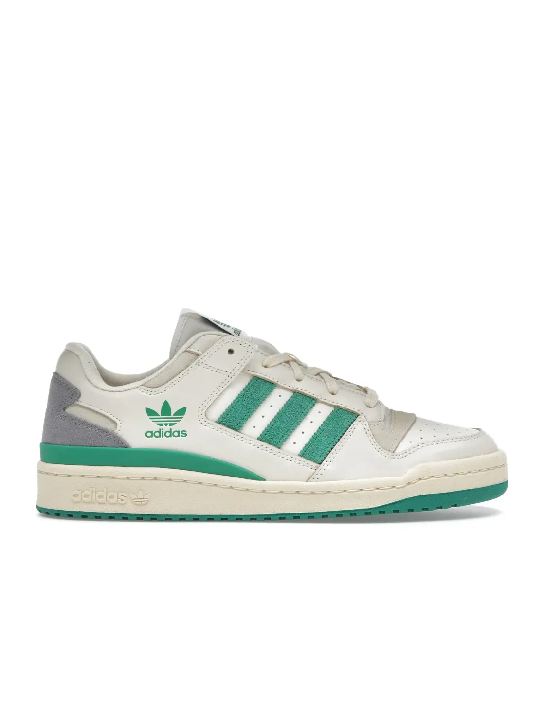 Мужские кроссовки Lifestyle Adidas Forum Low CL — изображение 1 из 4, кремовый белый/зеленый