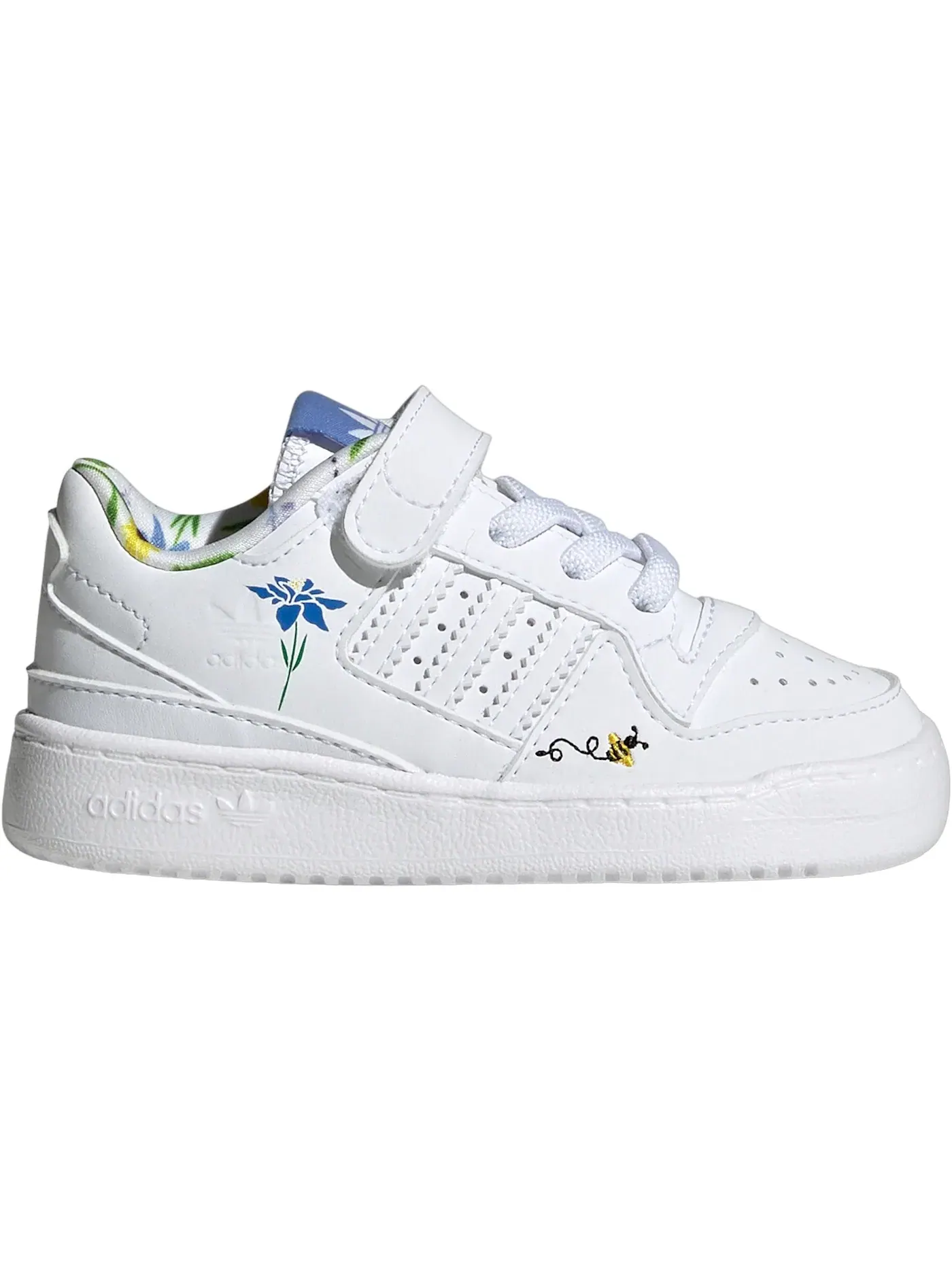 Детские кроссовки с низким верхом Adidas Forum Low — изображение 1 из 1, белый синий зеленый