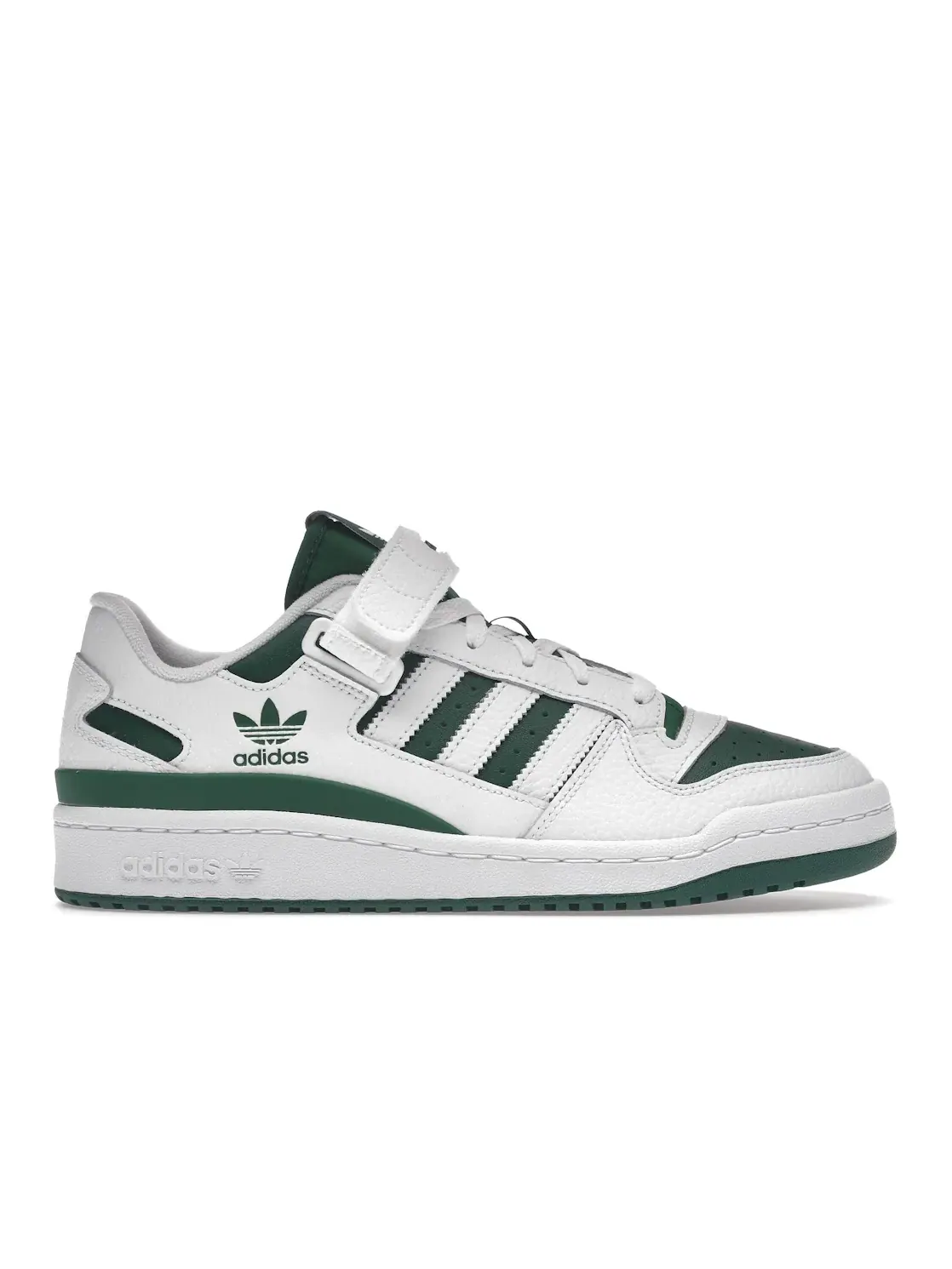 Мужские кроссовки Lifestyle Adidas Forum Low — изображение 1 из 4, белый/зеленый/белый