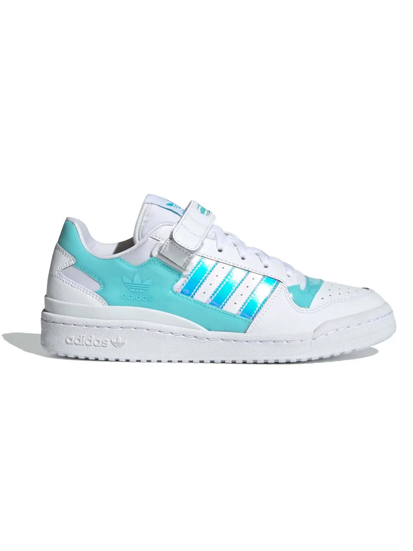 Мужские кроссовки Lifestyle Adidas Forum Low — изображение 1 из 1, белый голубой розовый