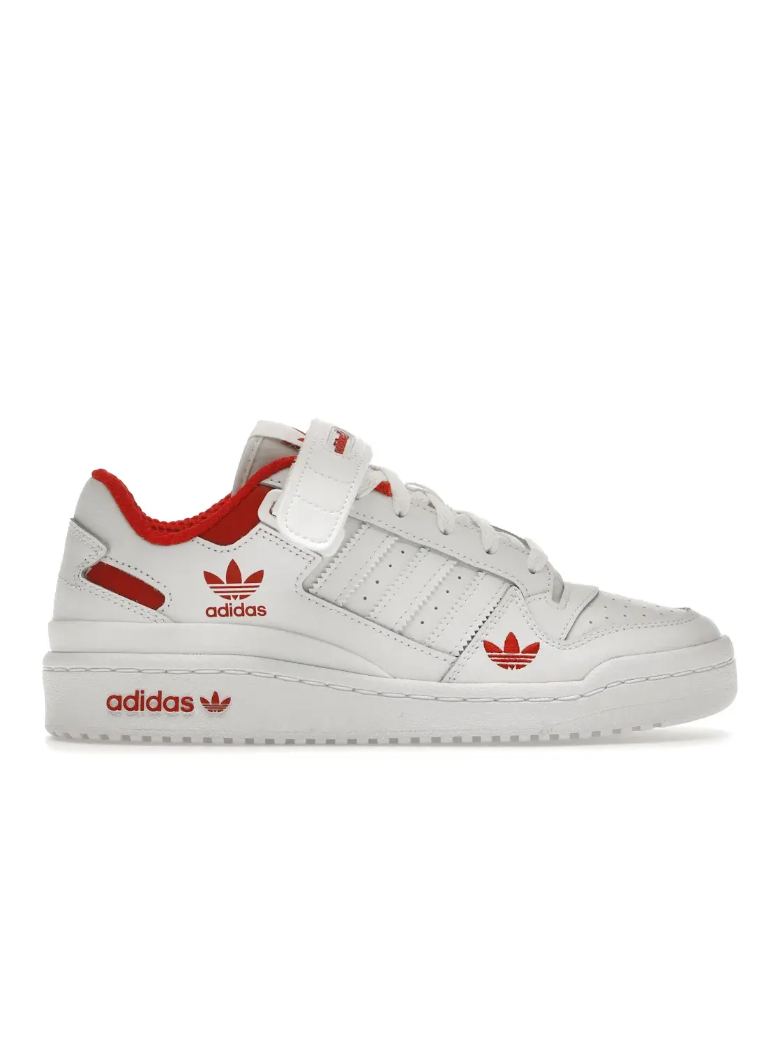 Мужские кроссовки с низким верхом Adidas Forum Low — изображение 1 из 4, белый/красный/белый