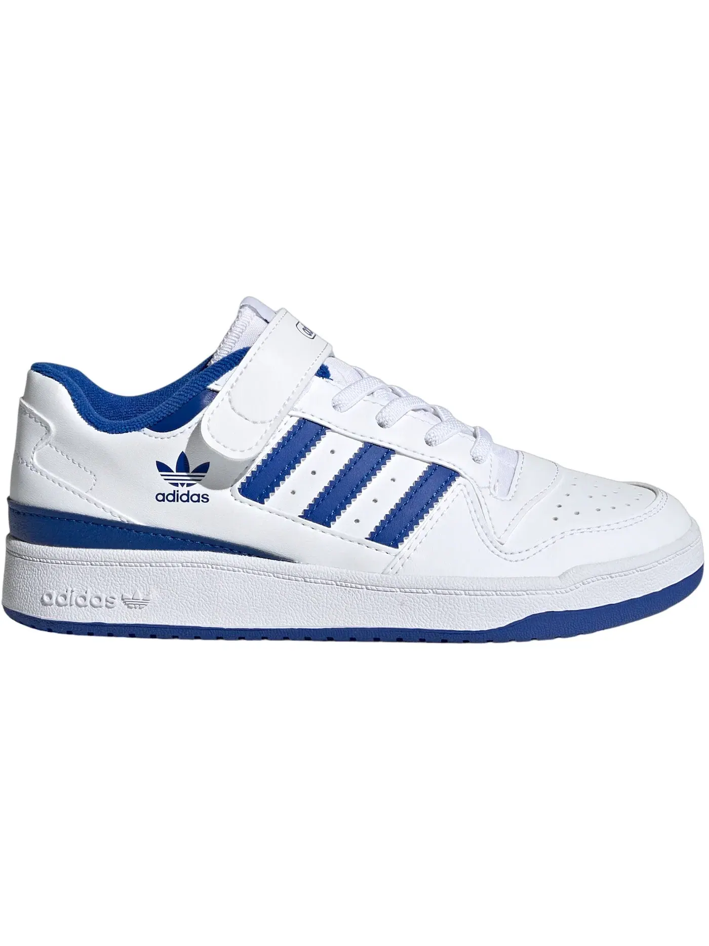 Детские кроссовки lifestyle Adidas Forum Low — изображение 1 из 1, белый/синий/белый