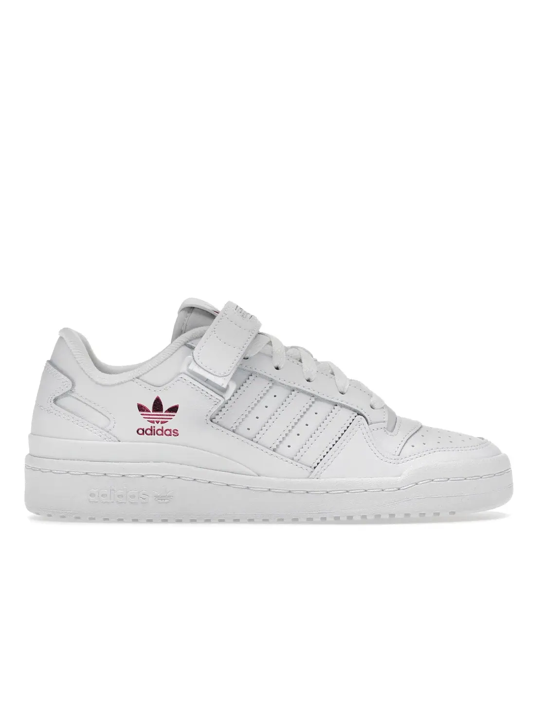 Женские кроссовки Lifestyle Adidas Forum Low — изображение 1 из 4, белый/белый/розовый