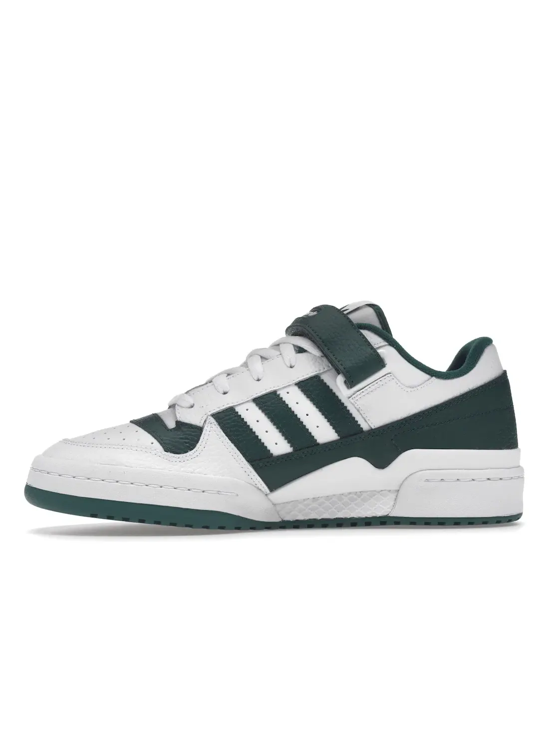 Мужские кроссовки с замшевым верхом Adidas Forum Low — изображение 3 из 4, белый/зеленый-белый