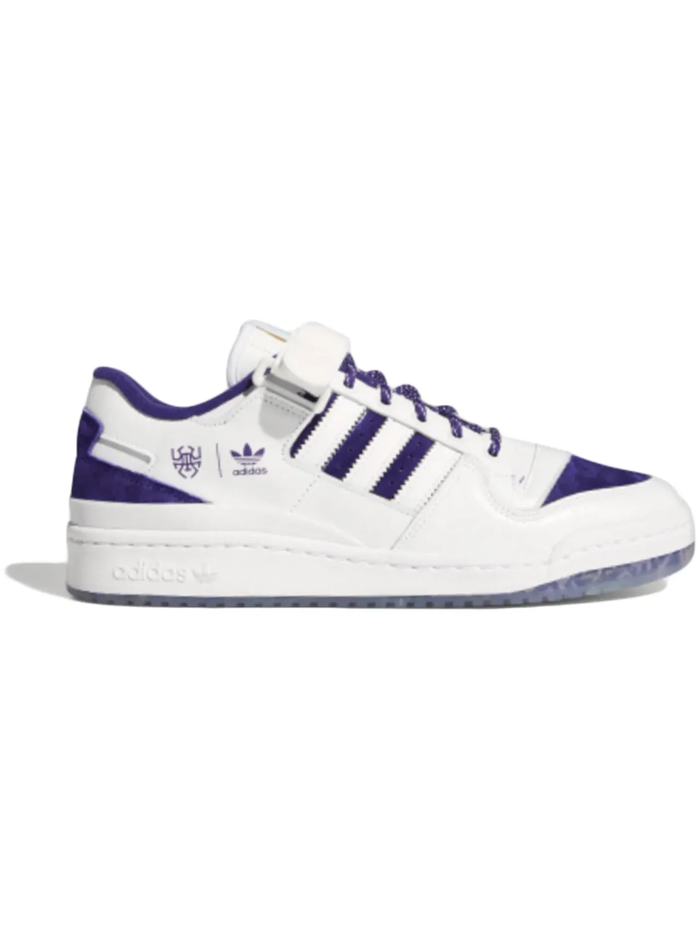 Мужские кроссовки Lifestyle Adidas Forum Low — изображение 1 из 1, белый/фиолетовый