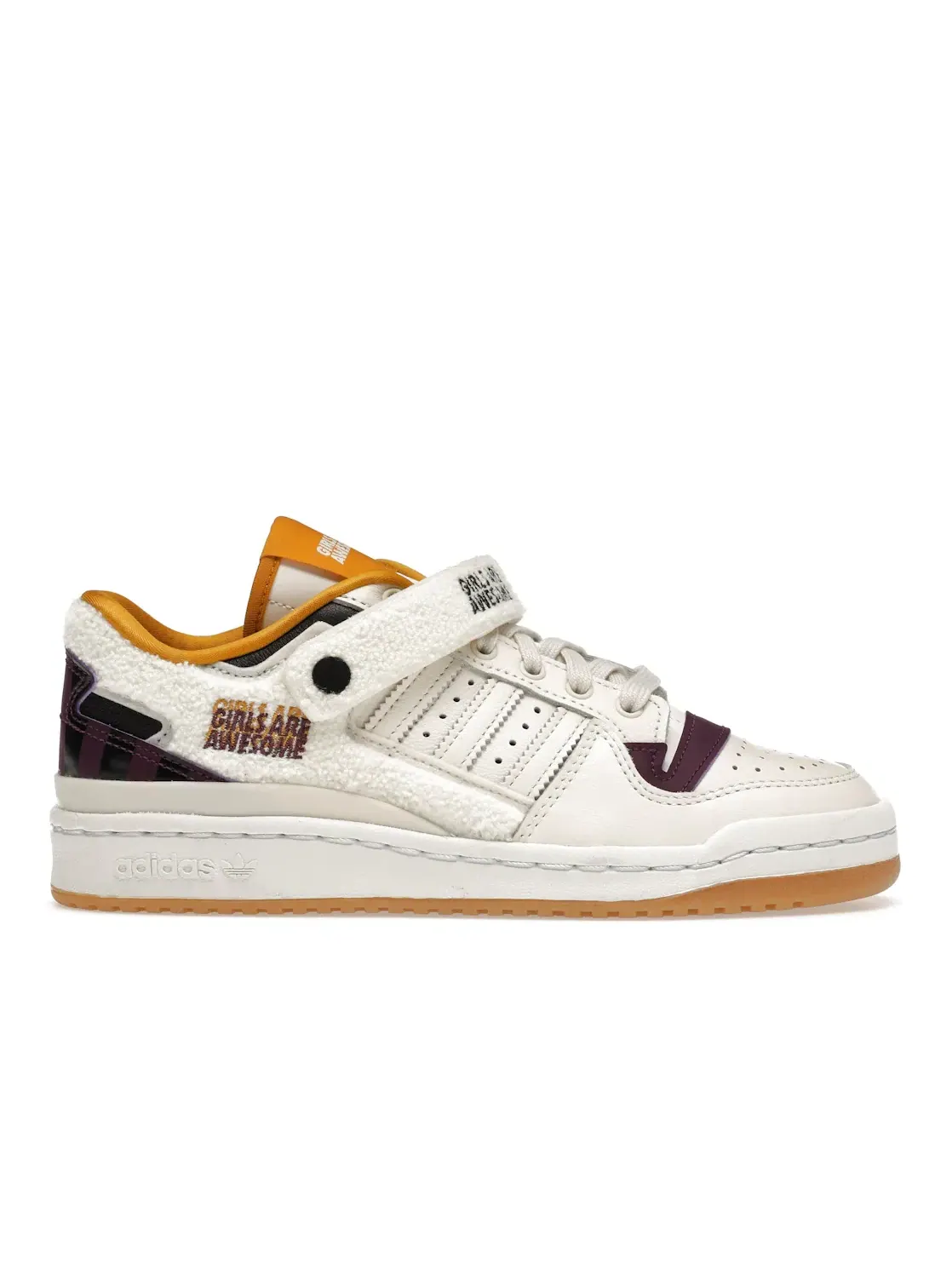 Женские кроссовки Lifestyle Adidas Forum Low — изображение 1 из 4, белый/черный/фиолетовый