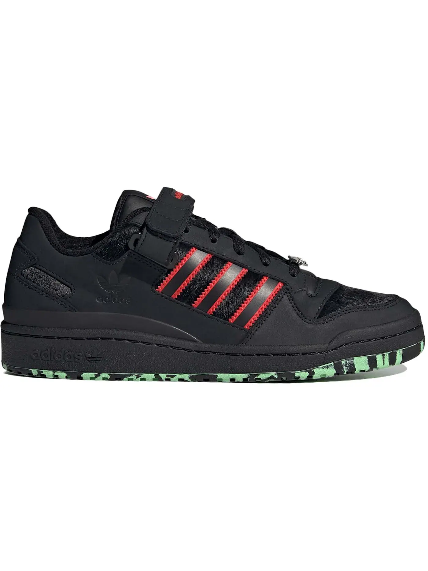 Мужские кроссовки Lifestyle Adidas Forum Low — изображение 1 из 1, черный/красный