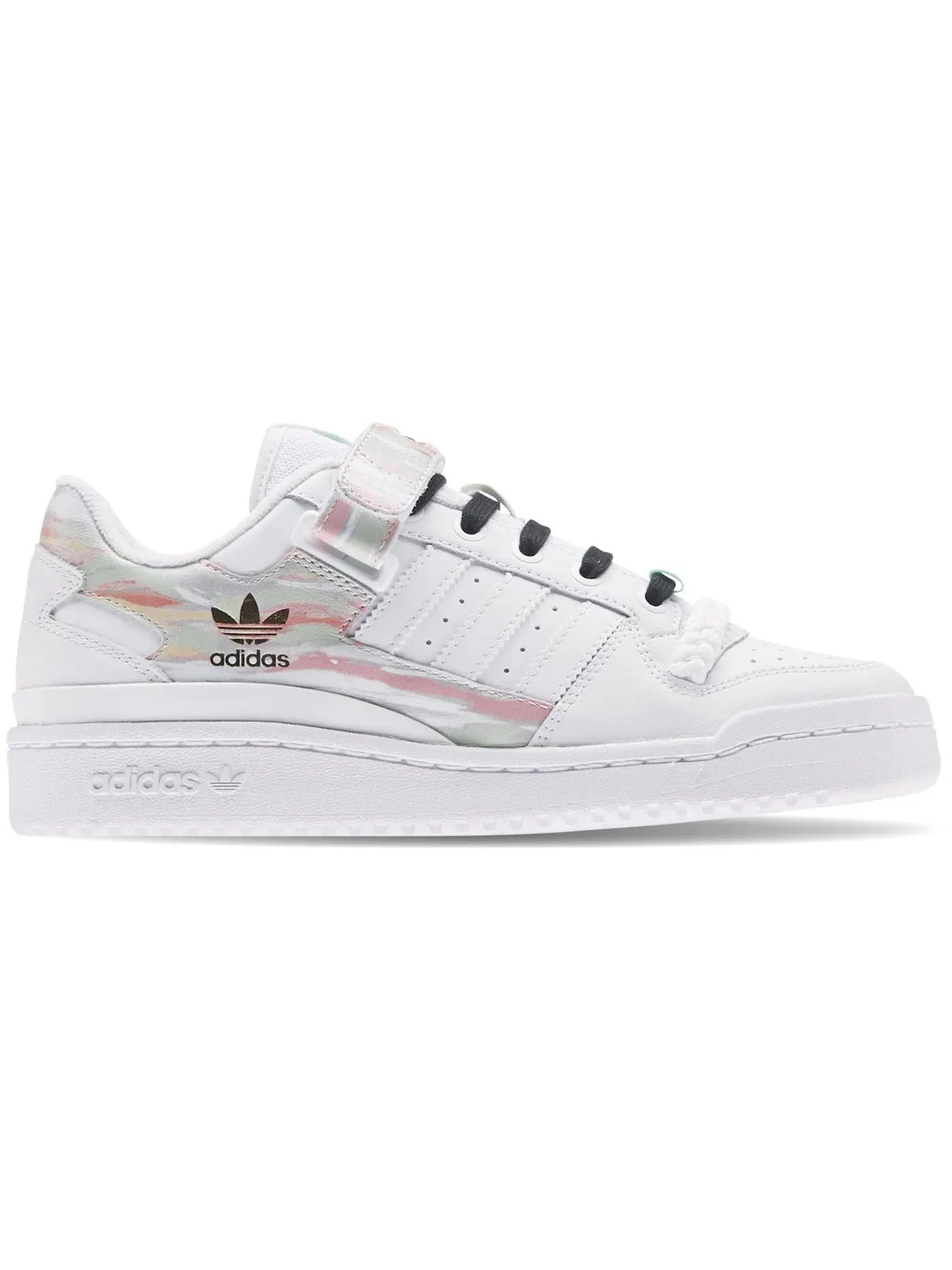 Женские кроссовки с низким силуэтом Adidas Forum Low I Love Dance Frozen Green — изображение 1 из 1, белый/белый/зеленый