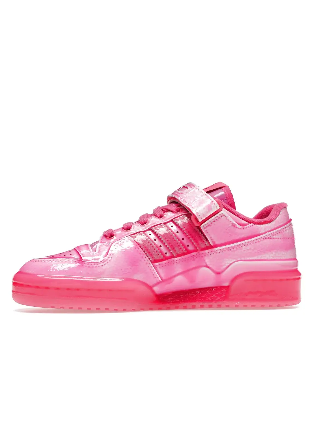 Мужские кроссовки с глянцевым верхом Adidas Forum Low — изображение 3 из 4, розовый