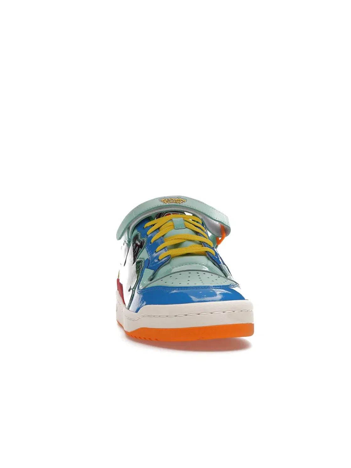 Мужские кроссовки Lifestyle с принтом Kerwin Frost Benchmates Adidas Forum Low — изображение 2 из 4, голубой/синий/желтый