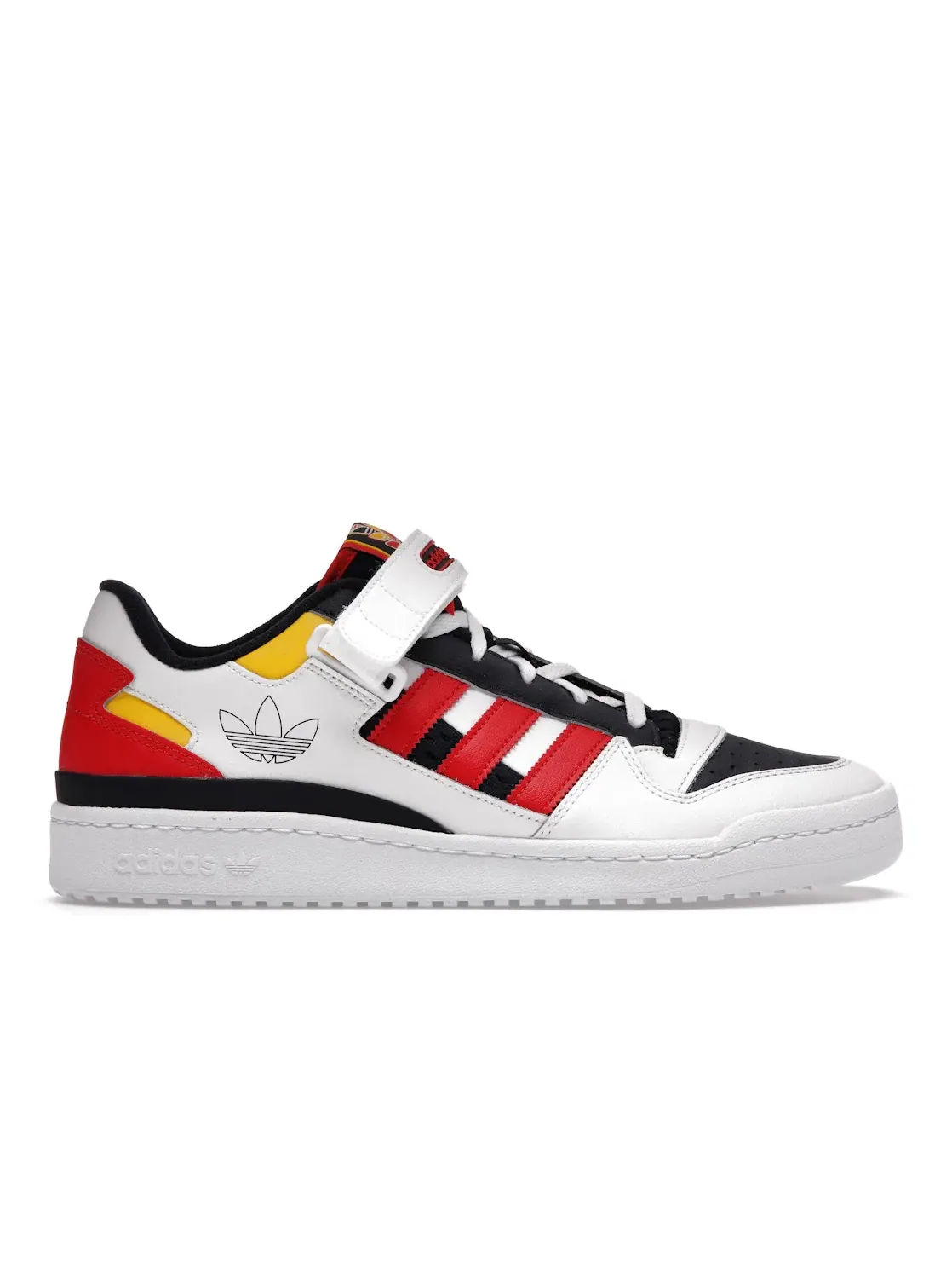 Мужские кроссовки Lifestyle Adidas Forum Low — изображение 1 из 4, белый//красный
