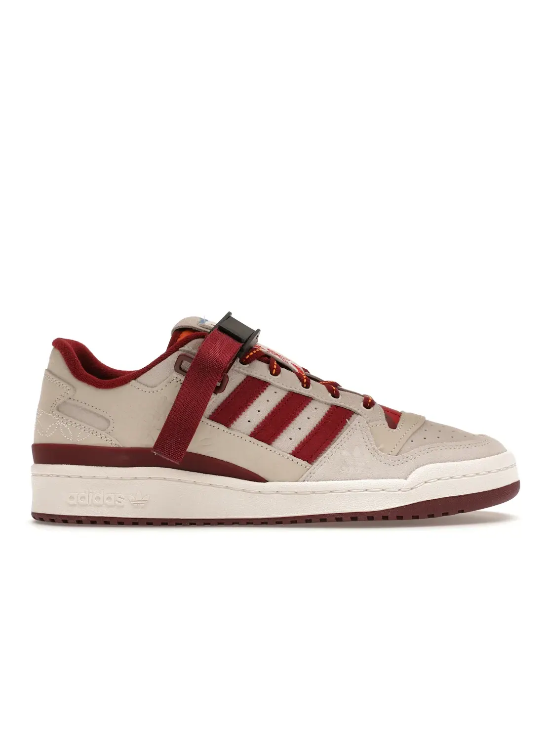 Мужские кроссовки с низким верхом Adidas Forum Low — изображение 1 из 4, белый/бордовый