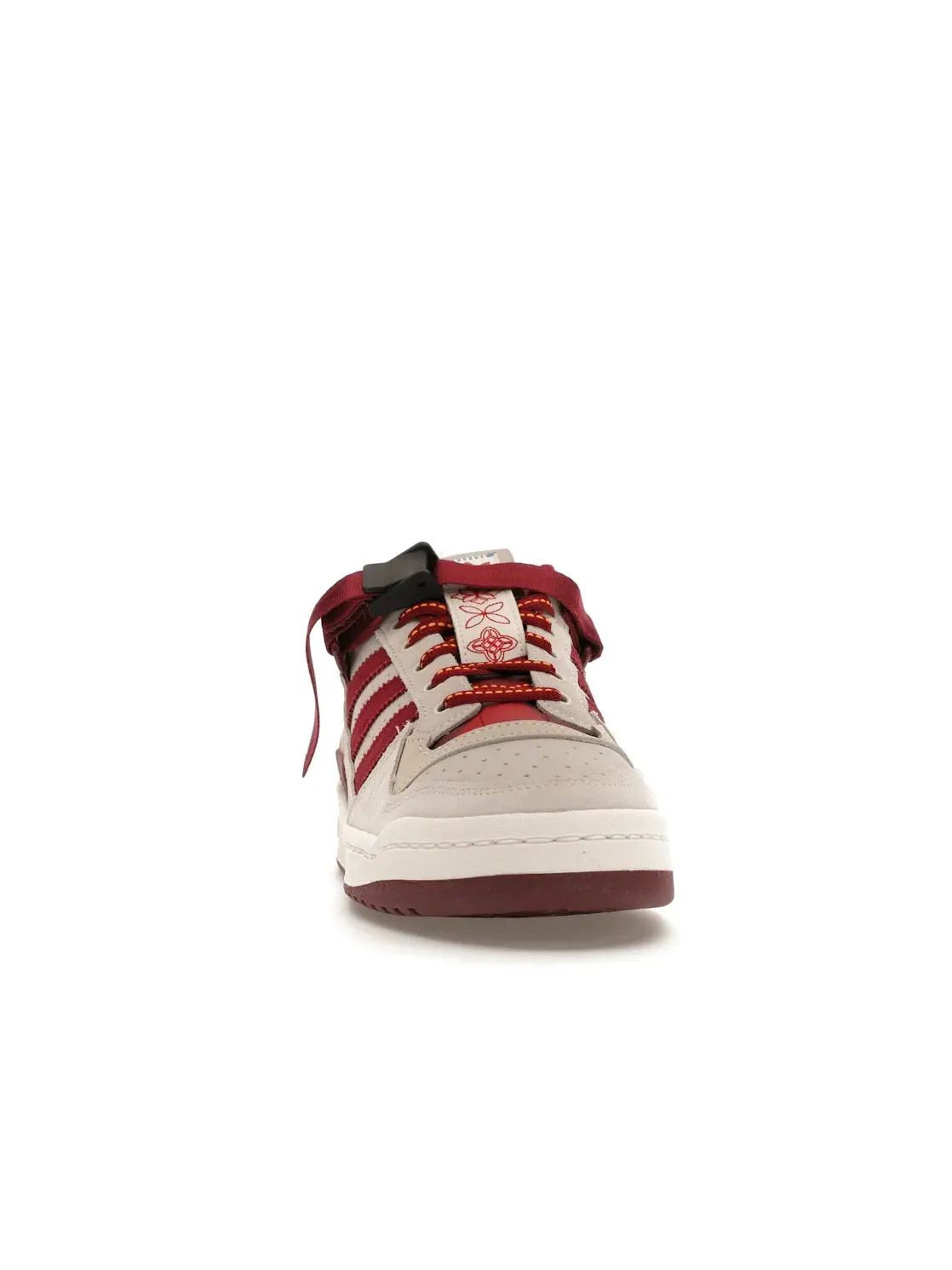 Мужские кроссовки с низким верхом Adidas Forum Low — изображение 2 из 4, белый/бордовый