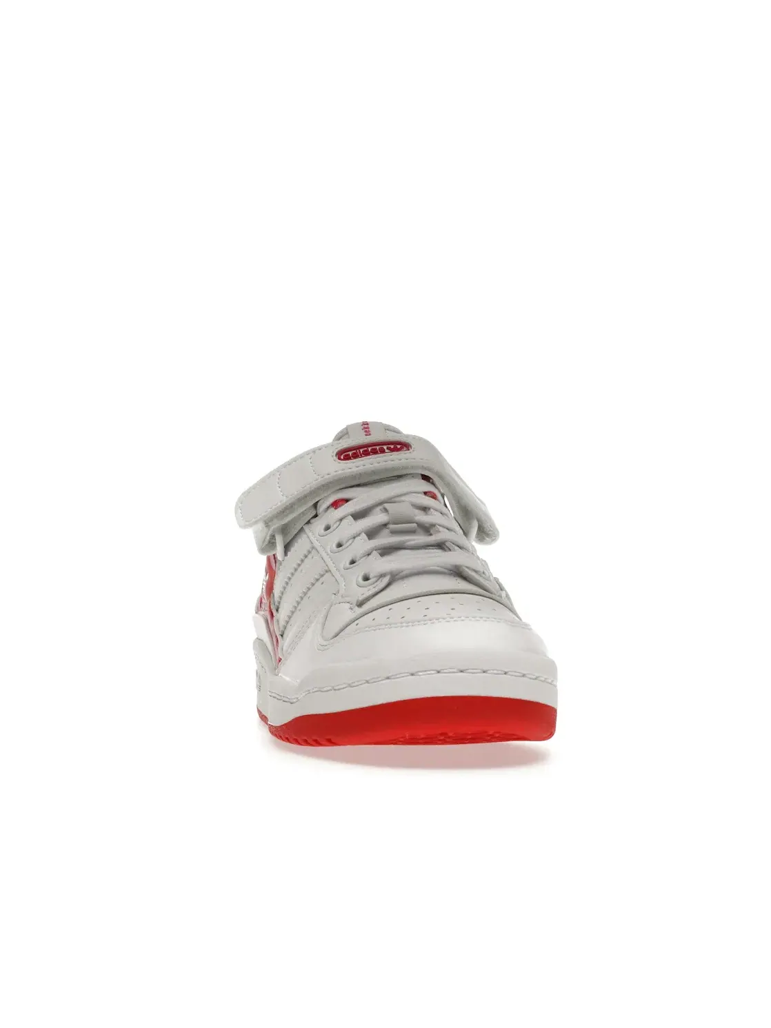 Женские кроссовки Lifestyle с принтом Adidas Forum Low Adidas — изображение 2 из 4, красный/белый