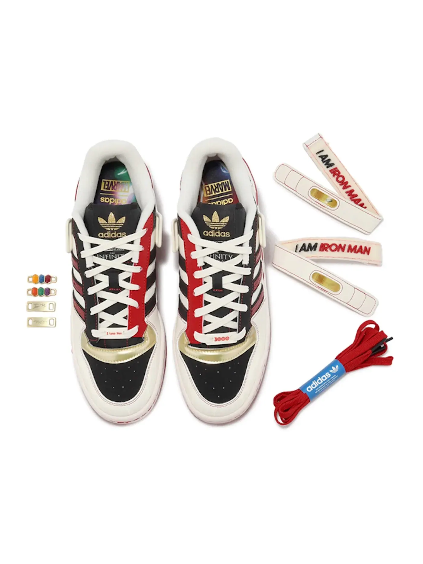Мужские кроссовки lifestyle Adidas Forum Low Marvel Ironman — изображение 2 из 2