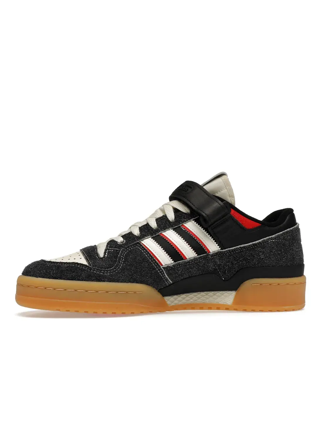 Мужские кроссовки с замшевым верхом Adidas Forum Low — изображение 3 из 4, черный белый