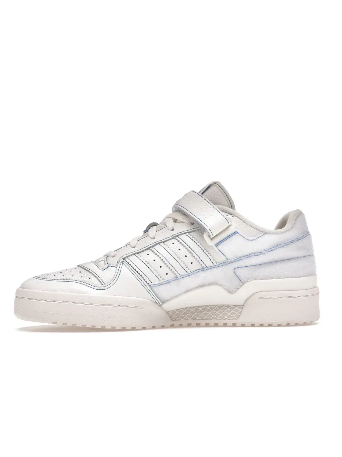 Мужские кроссовки Lifestyle с кожаным верхом Adidas Forum Low — изображение 3 из 4, белый/белый/синий