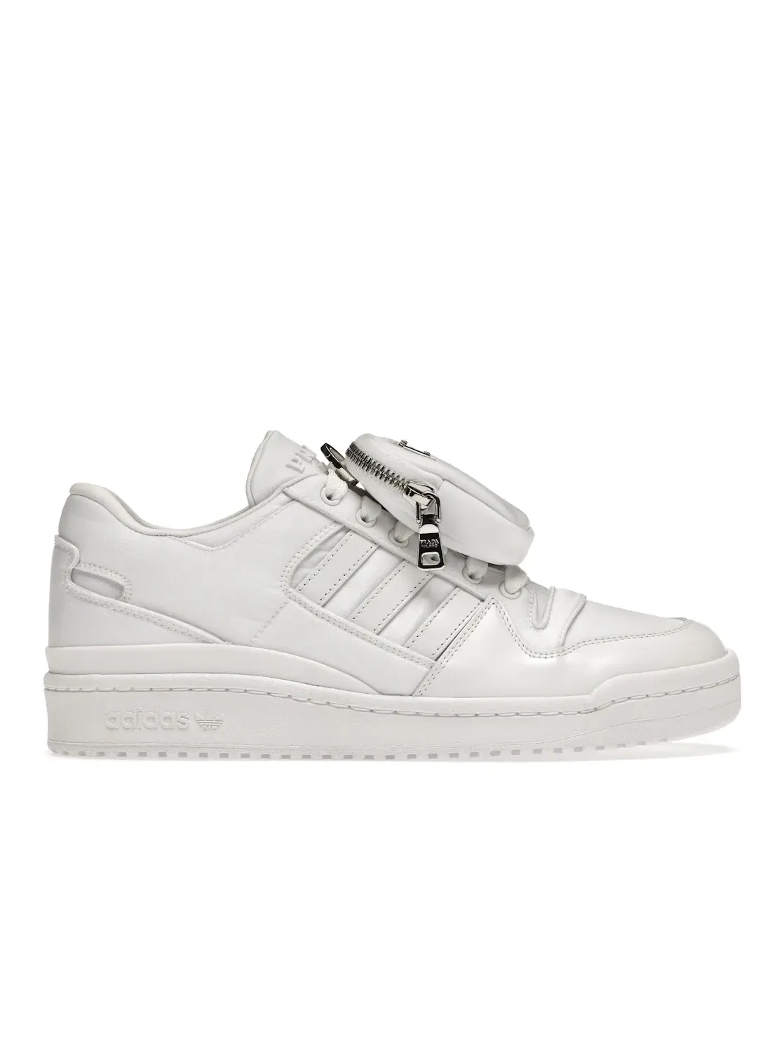 Мужские кроссовки с кожаным верхом Adidas Forum Low — изображение 1 из 4, белый/белый