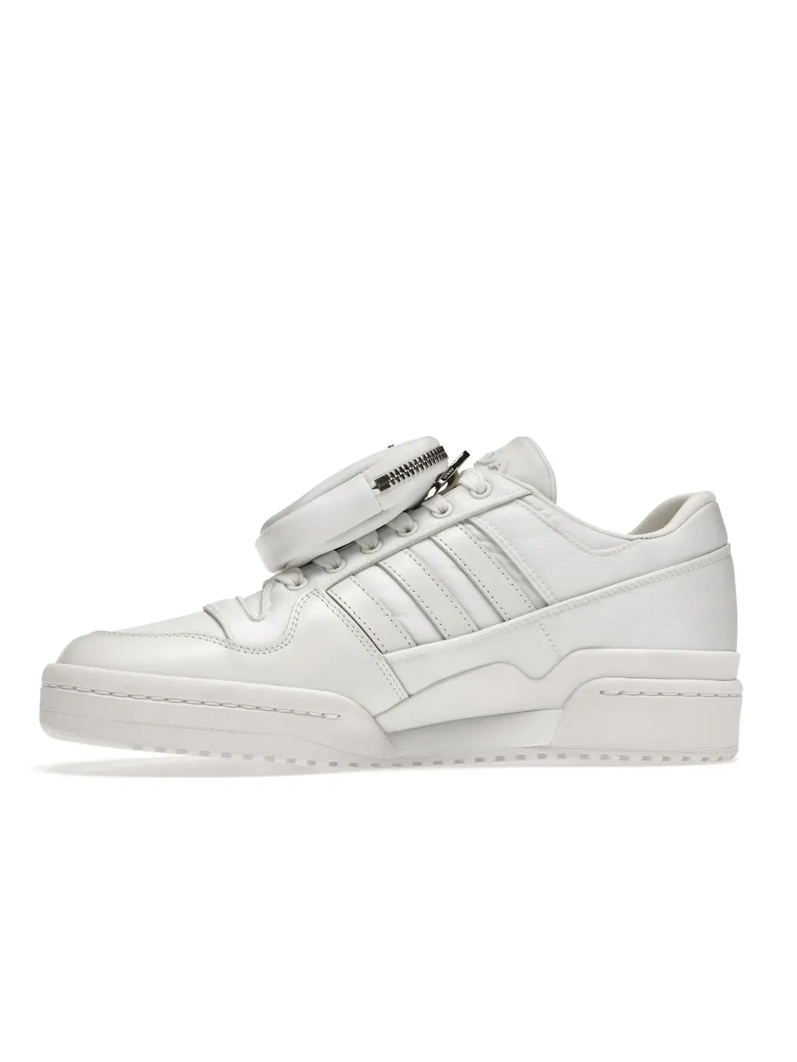 Мужские кроссовки с кожаным верхом Adidas Forum Low — изображение 3 из 4, белый/белый
