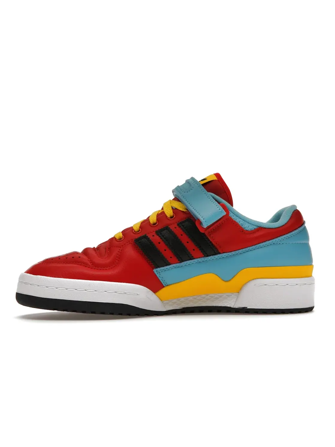 Мужские кроссовки Lifestyle с принтом Adidas Forum Low — изображение 3 из 4, красный/желтый
