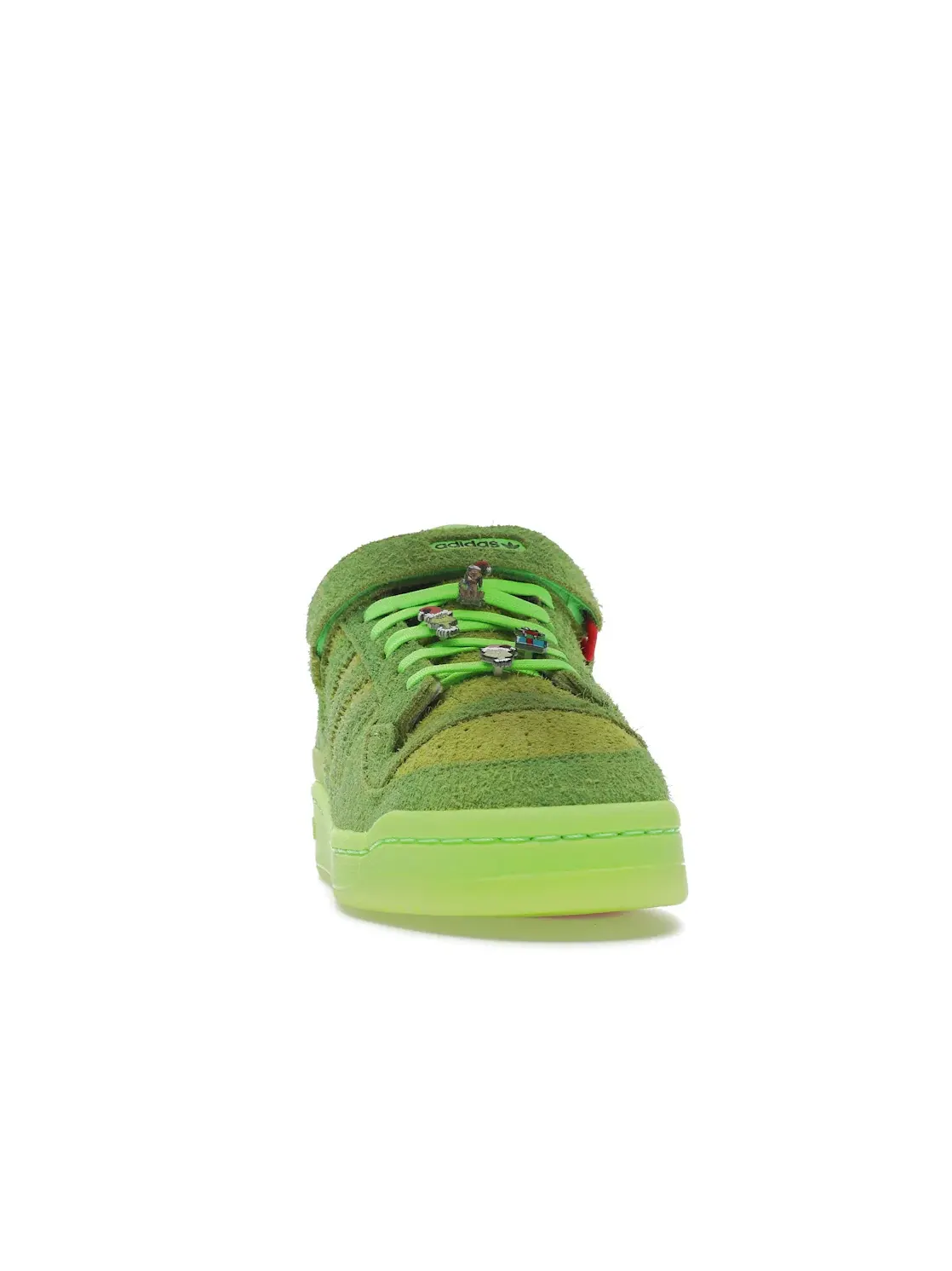 Мужские кроссовки с длинным ворсом The Grinch Adidas Forum Low — изображение 2 из 4, зеленый зеленый зеленый