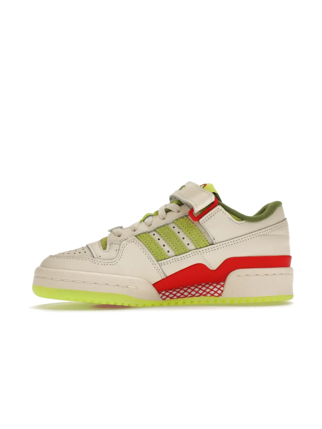 Детские кроссовки Lifestyle Adidas Forum Low The Grinch (2023) — изображение 3 из 4, кремовый белый/красный