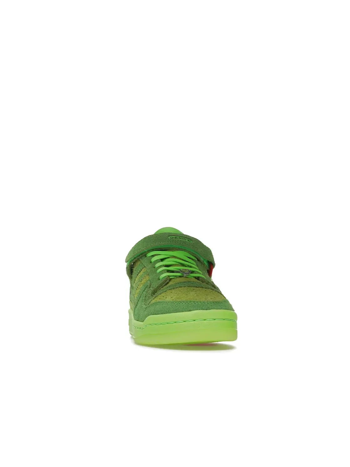 Детские кроссовки с тематикой Гринча Adidas Forum Low — изображение 2 из 4, зеленый/красный