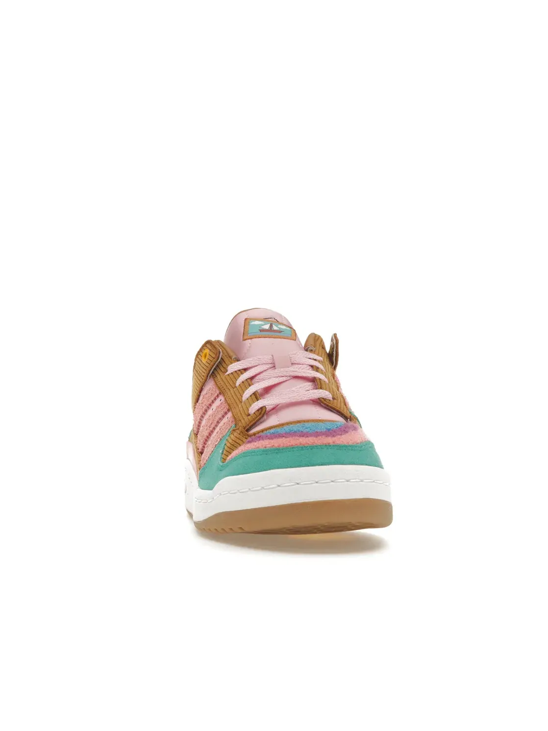 Мужские кроссовки Lifestyle с принтом Adidas Forum Low The Simpsons Living Room Adidas — изображение 2 из 4, розовый/белый