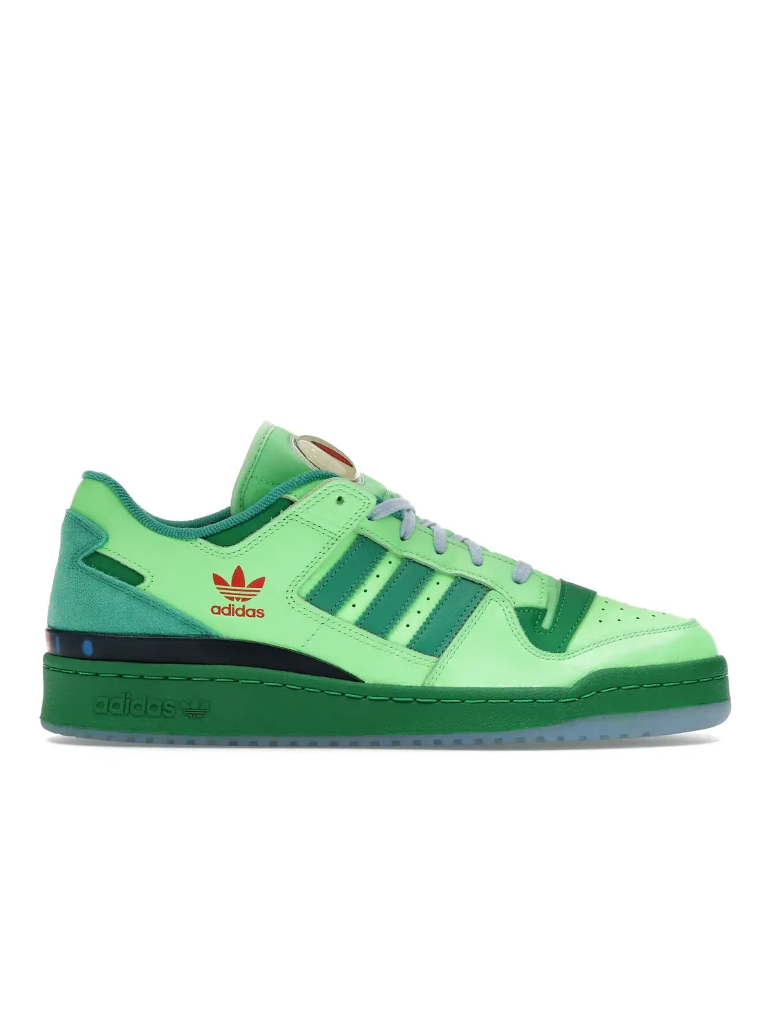 Мужские кроссовки с принтом Adidas Forum Low — изображение 1 из 4, зеленый/зеленый