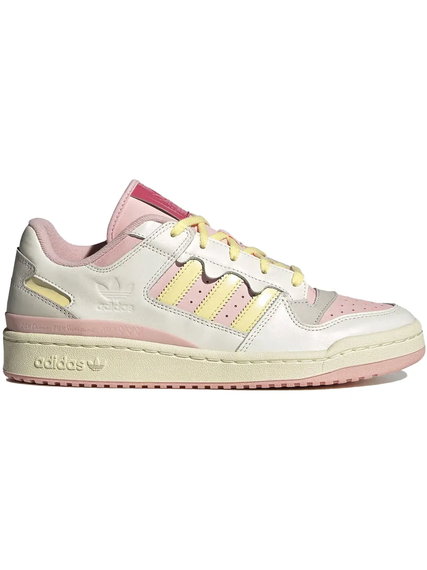 Мужские кроссовки Lifestyle Adidas Forum Low Strawberry and Cream — изображение 1 из 1, белый/розовый