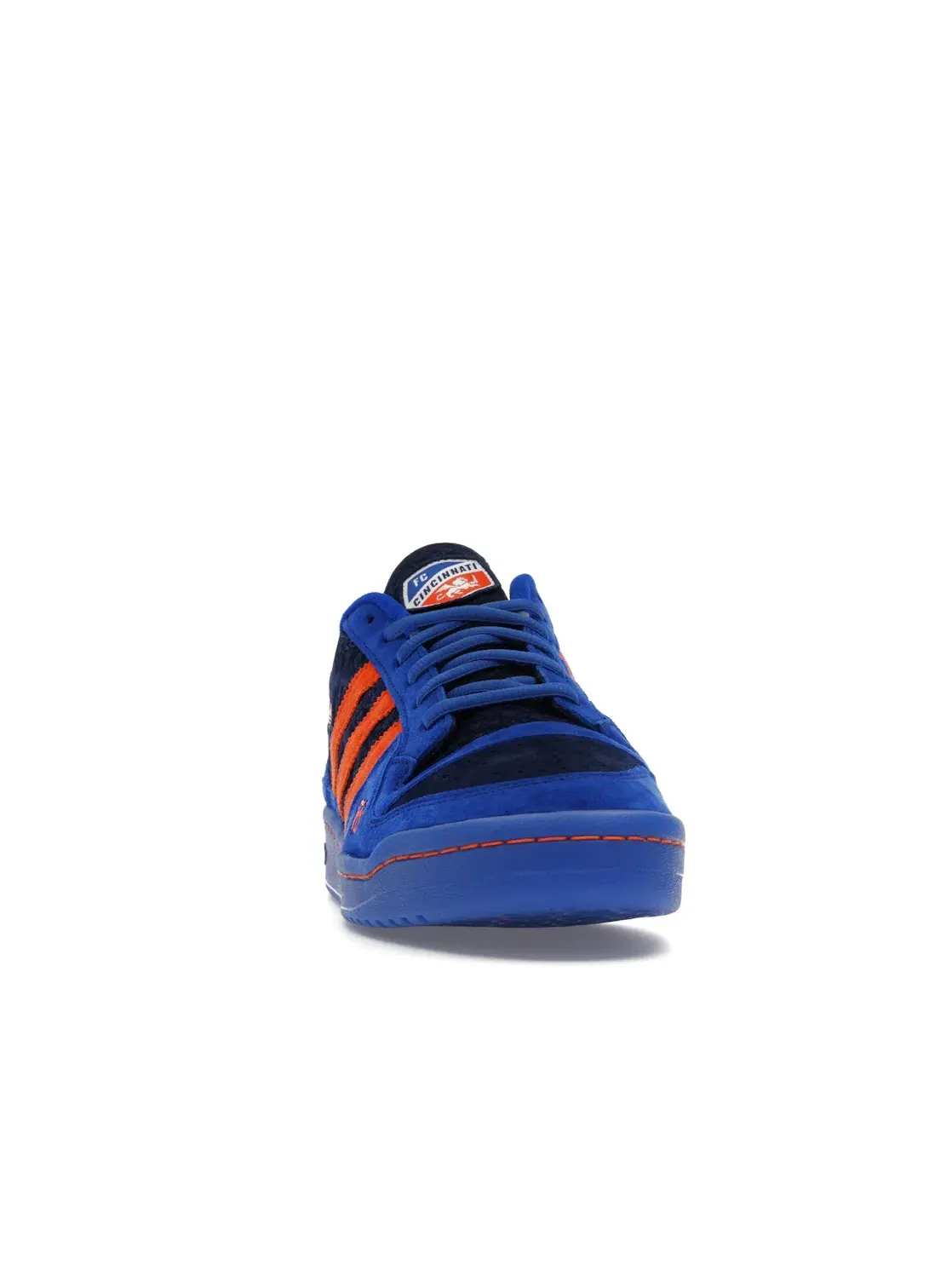 Мужские кроссовки с принтом Unheardof x FC Cincinnati All For Cincy Adidas Forum Low — изображение 2 из 4, синий оранжевый