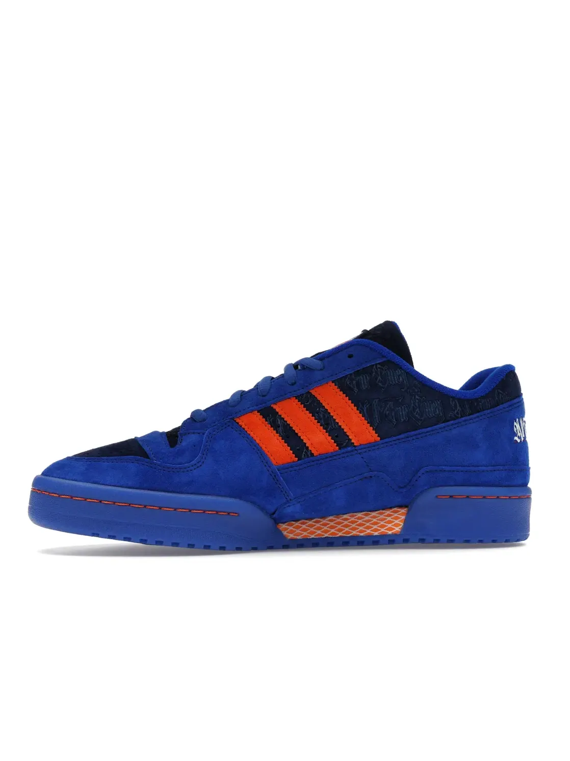 Мужские кроссовки с принтом Unheardof x FC Cincinnati All For Cincy Adidas Forum Low — изображение 3 из 4, синий оранжевый